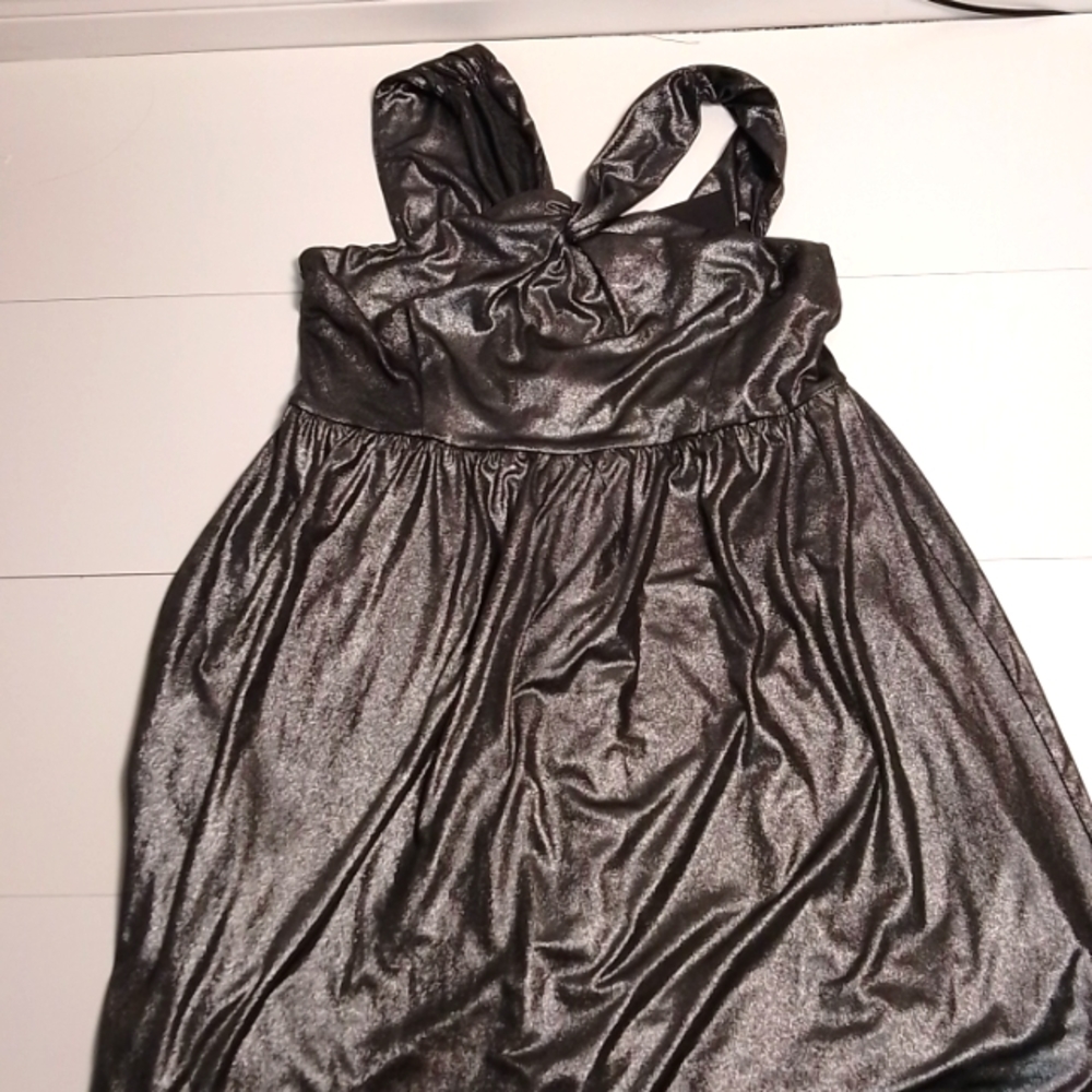 NWT Michel Studio collection dress 16 metalic glitter off shoulder. Night out - Picture 3 of 7